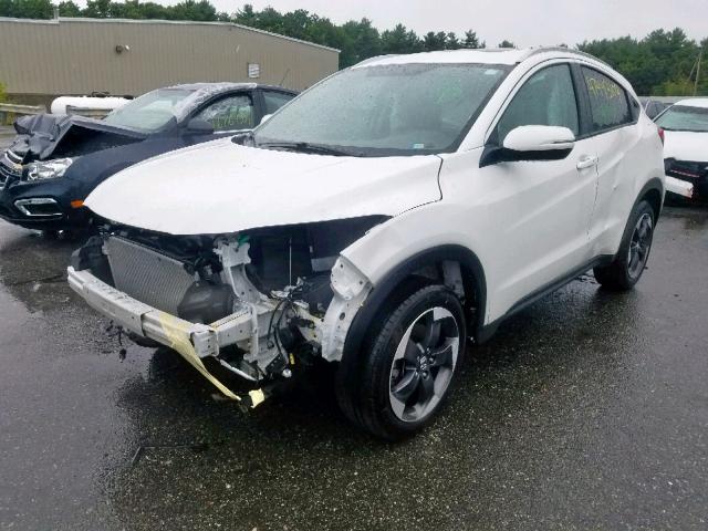 3CZRU6H77JM714622 - 2018 HONDA HR-V EXL WHITE photo 2