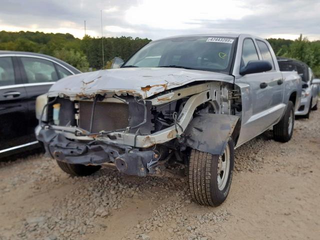 1D7HE28K77S107976 - 2007 DODGE DAKOTA QUA SILVER photo 2