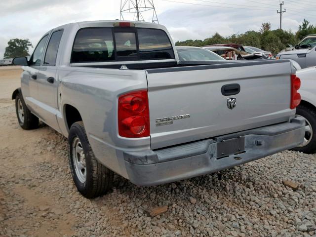 1D7HE28K77S107976 - 2007 DODGE DAKOTA QUA SILVER photo 3