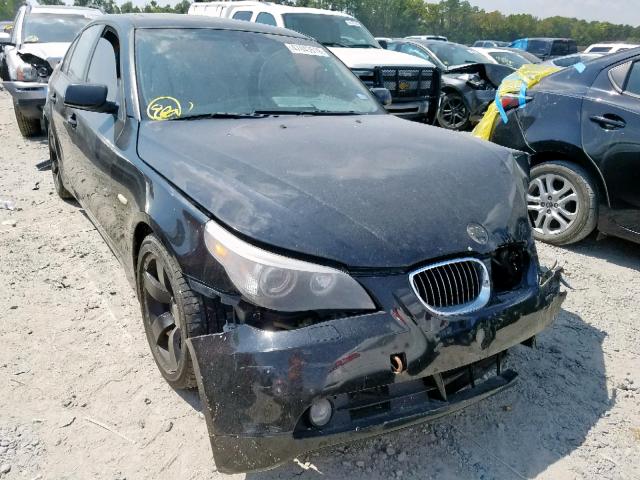 WBANE53547CW60768 - 2007 BMW 525 I BLACK photo 1