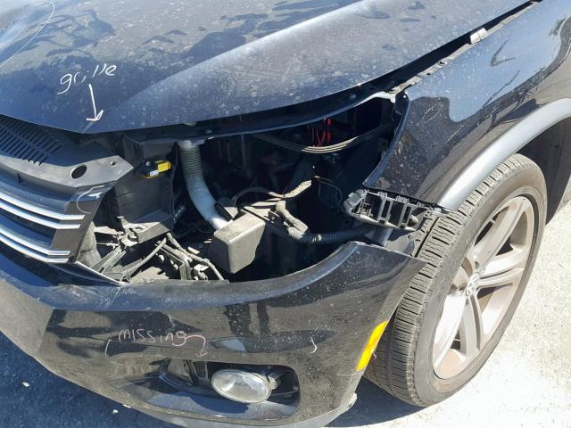 WVGTV7AX9HW506532 - 2017 VOLKSWAGEN TIGUAN SPO შავი ფოტო 9