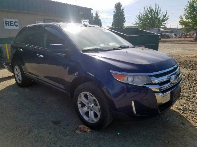 2FMDK4JC1BBB00763 - 2011 FORD EDGE SEL BLUE photo 1