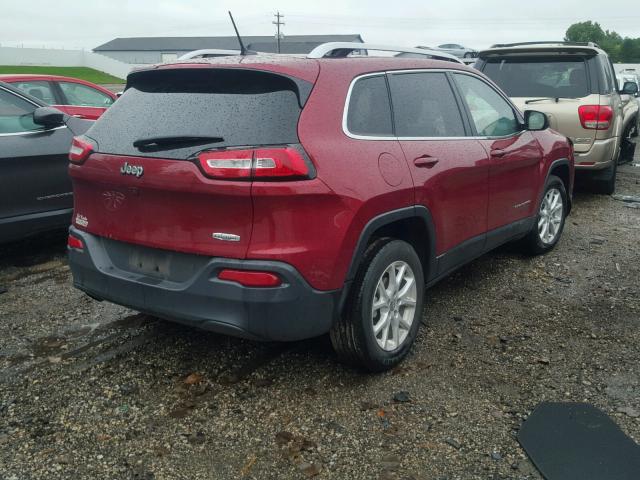 1C4PJLCB9HW653106 - 2017 JEEP CHEROKEE L RED photo 4