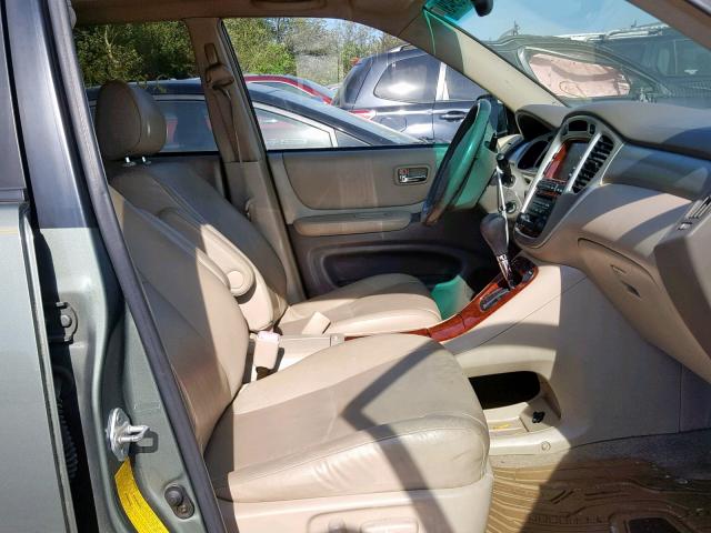 JTEDP21AX60104810 - 2006 TOYOTA HIGHLANDER GREEN photo 5