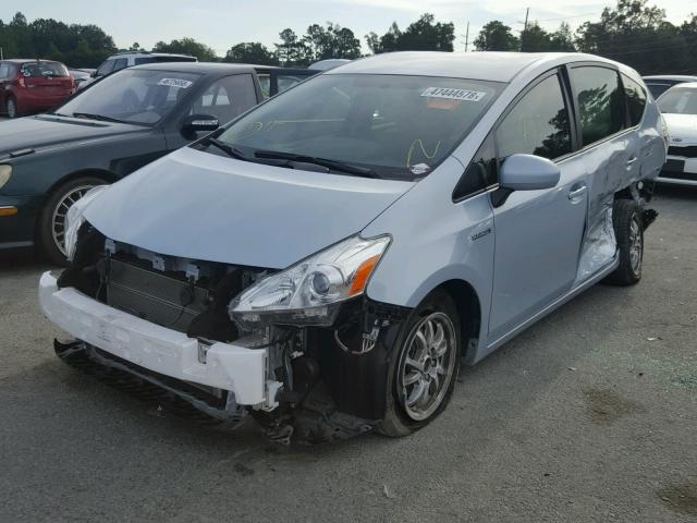 JTDZN3EUXD3218540 - 2013 TOYOTA PRIUS V BLUE photo 2