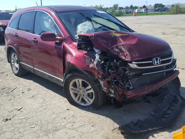 5J6RE4H74AL030324 - 2010 HONDA CR-V EXL MAROON photo 1