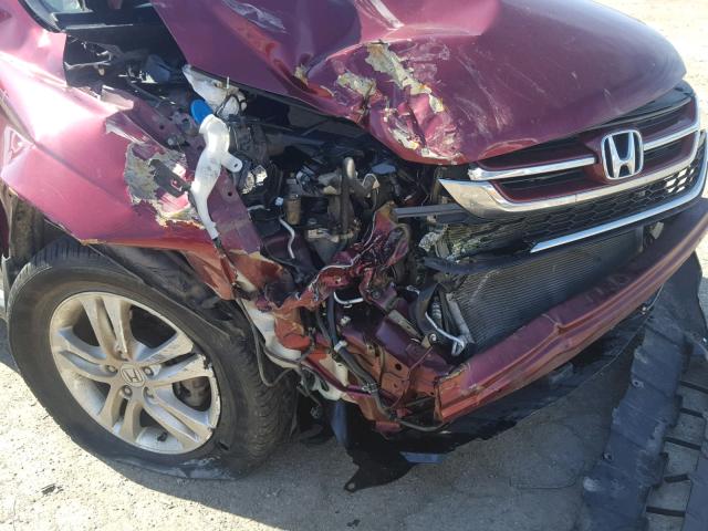 5J6RE4H74AL030324 - 2010 HONDA CR-V EXL MAROON photo 9