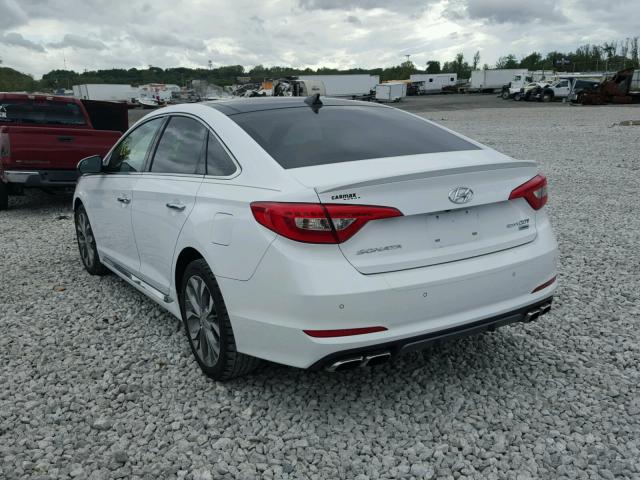 5NPE34AB4FH112946 - 2015 HYUNDAI SONATA SPO WHITE photo 3