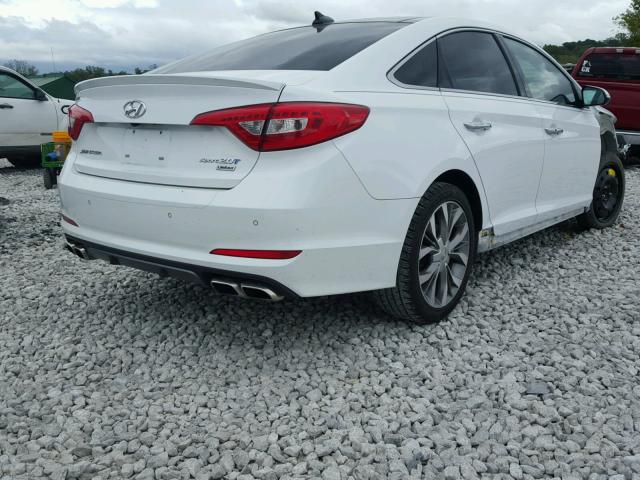 5NPE34AB4FH112946 - 2015 HYUNDAI SONATA SPO WHITE photo 4