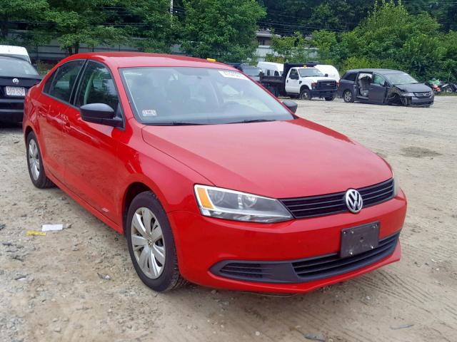 3VW2K7AJXEM393090 - 2014 VOLKSWAGEN JETTA BASE RED photo 1