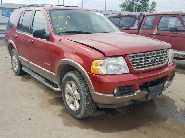 1FMZU74K74ZA66557 - 2004 FORD EXPLORER E MAROON photo 1