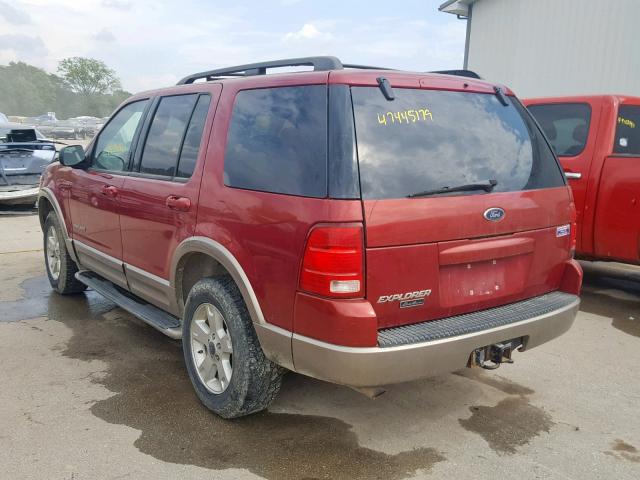 1FMZU74K74ZA66557 - 2004 FORD EXPLORER E MAROON photo 3