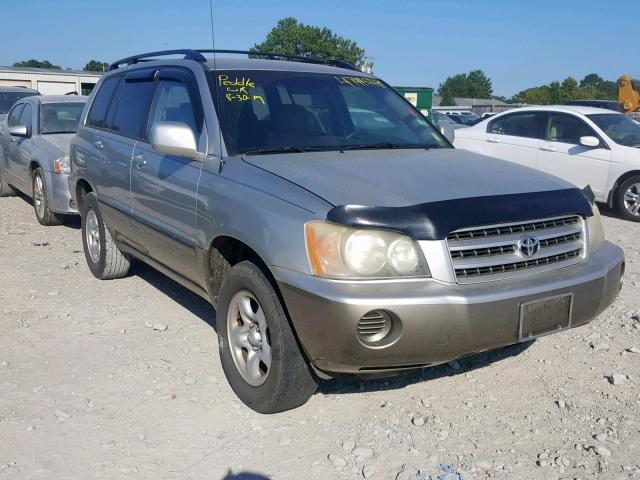 JTEGD21A220037541 - 2002 TOYOTA HIGHLANDER SILVER photo 1