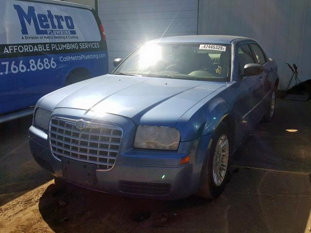 2C3KA43R57H704129 - 2007 CHRYSLER 300 BLUE photo 2