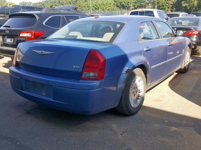 2C3KA43R57H704129 - 2007 CHRYSLER 300 BLUE photo 4