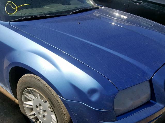 2C3KA43R57H704129 - 2007 CHRYSLER 300 BLUE photo 9