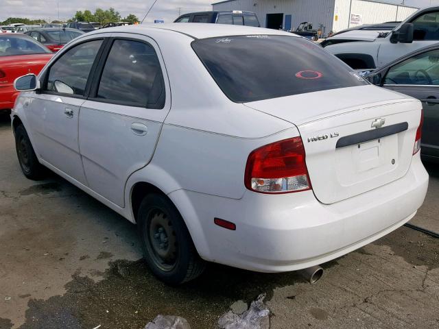 KL1TD52665B359422 - 2005 CHEVROLET AVEO BASE თეთრი ფოტო 3