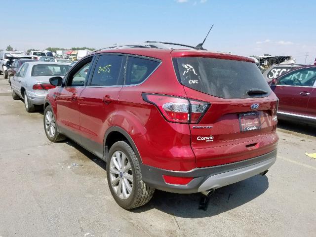 1FMCU9J91JUC41221 - 2018 FORD ESCAPE TIT RED photo 3