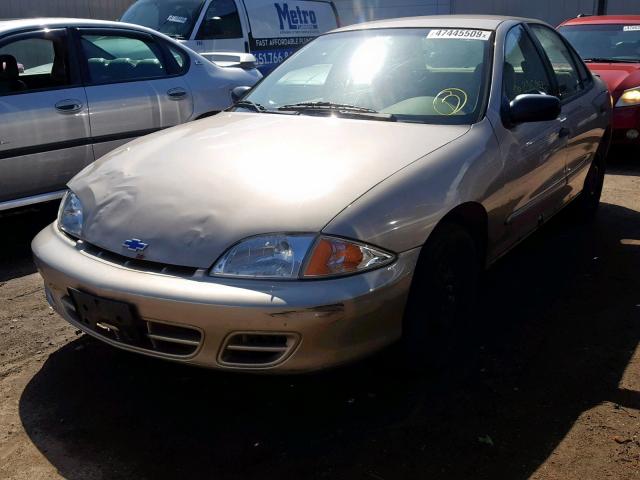 1G1JF52T9Y7451690 - 2000 CHEVROLET CAVALIER L TAN photo 2