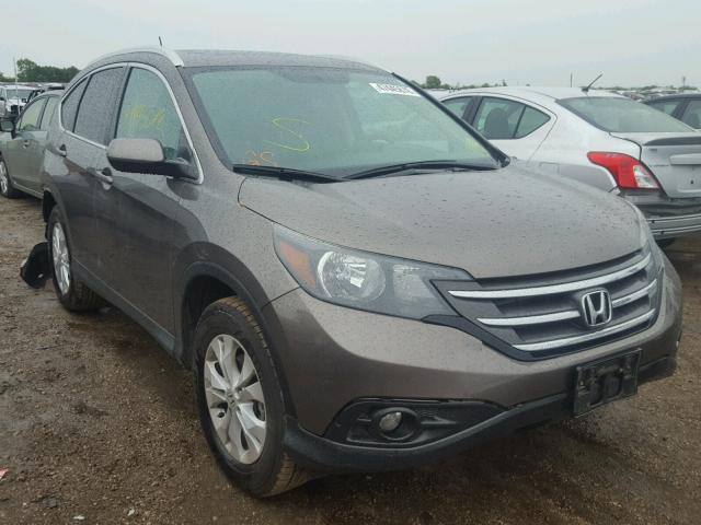 2HKRM4H77EH684415 - 2014 HONDA CR-V EXL BROWN photo 1