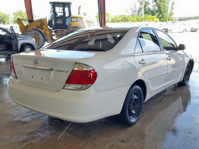 4T1BE32K06U685043 - 2006 TOYOTA CAMRY LE WHITE photo 4