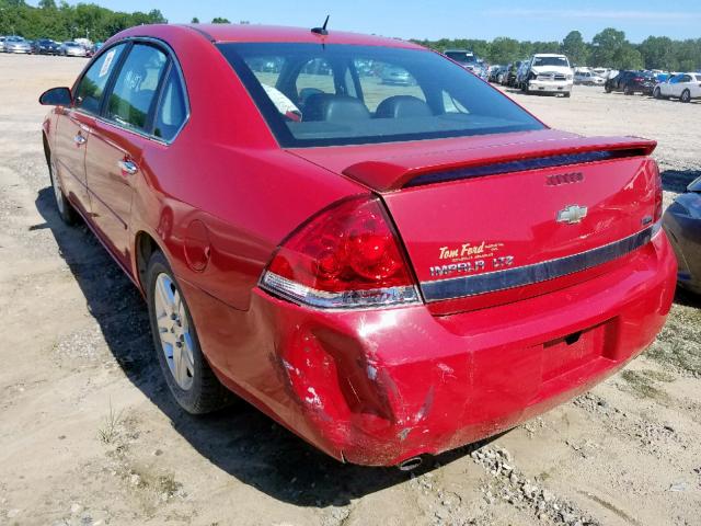 2G1WU583881200000 - 2008 CHEVROLET IMPALA LTZ RED photo 3