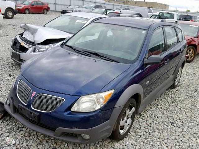 5Y2SL65836Z440736 - 2006 PONTIAC VIBE BLUE photo 2