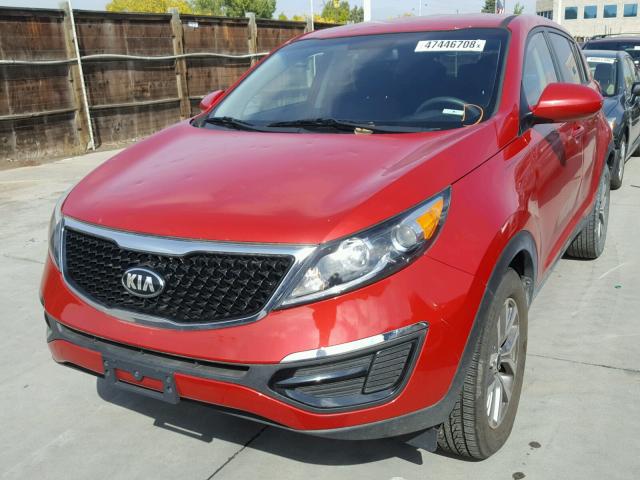 KNDPB3AC6F7689299 - 2015 KIA SPORTAGE L RED photo 2