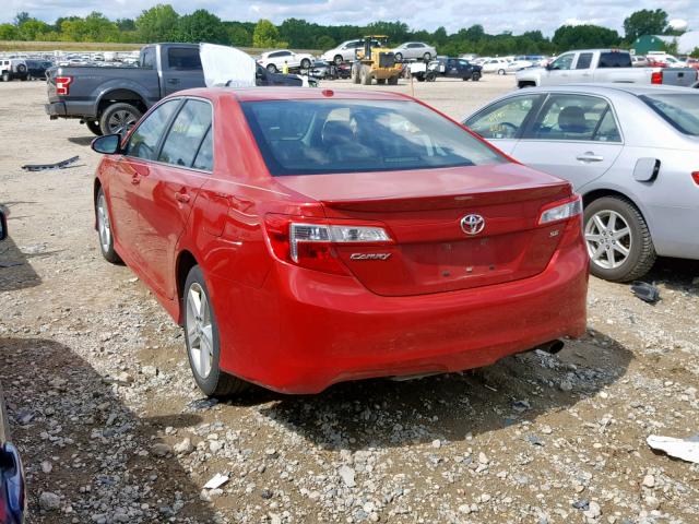 4T1BF1FK0CU557425 - 2012 TOYOTA CAMRY BASE RED photo 3