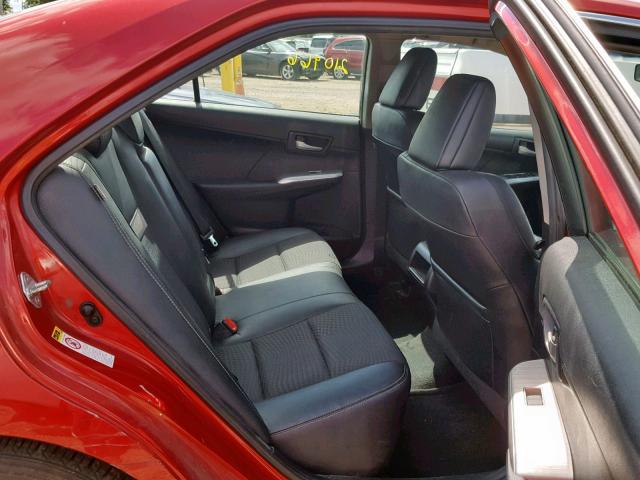 4T1BF1FK0CU557425 - 2012 TOYOTA CAMRY BASE RED photo 6