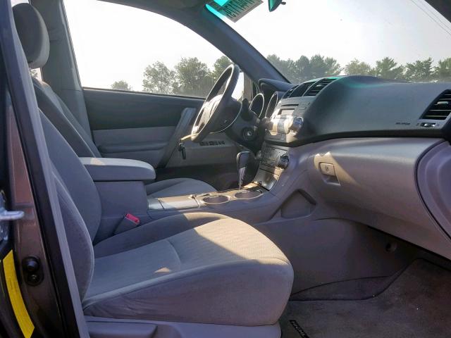 JTEDS43A982047773 - 2008 TOYOTA HIGHLANDER GRAY photo 5