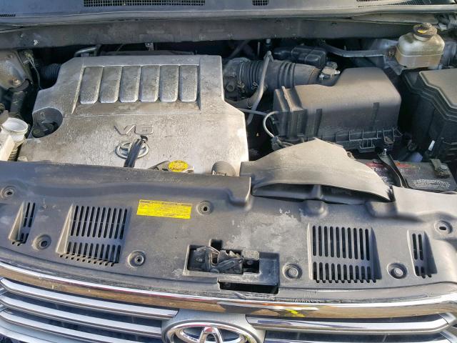 JTEDS43A982047773 - 2008 TOYOTA HIGHLANDER GRAY photo 7