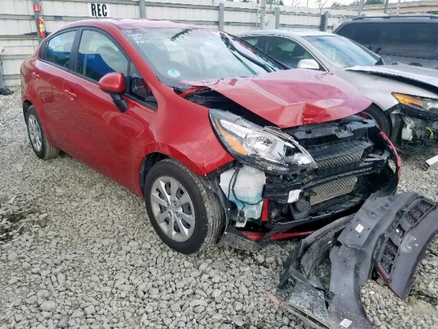 KNADM4A35H6021955 - 2017 KIA RIO LX RED photo 1