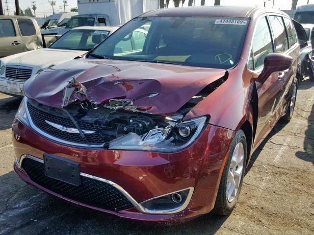 2C4RC1FG1JR123192 - 2018 CHRYSLER PACIFICA T RED photo 2