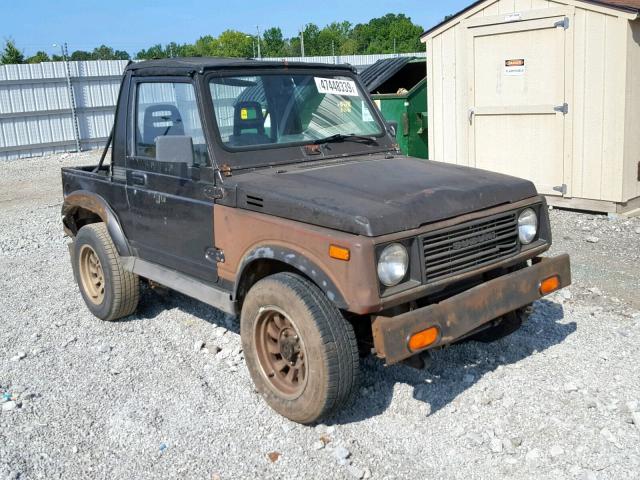 JS3JC51C3K4292144 - 1989 SUZUKI SAMURAI BLACK photo 1