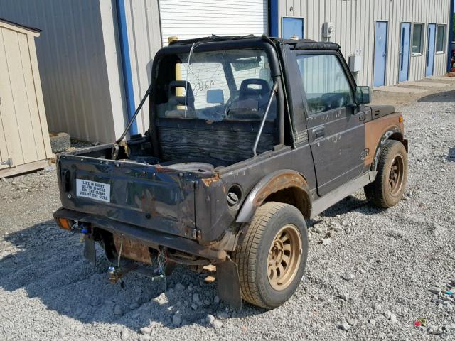 JS3JC51C3K4292144 - 1989 SUZUKI SAMURAI BLACK photo 4