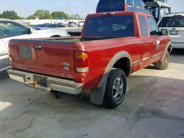 1FTZR15X0WTA11273 - 1998 FORD RANGER SUP MAROON photo 4