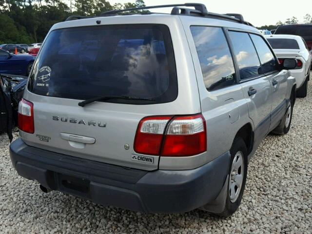 JF1SF63591H734677 - 2001 SUBARU FORESTER L SILVER photo 4