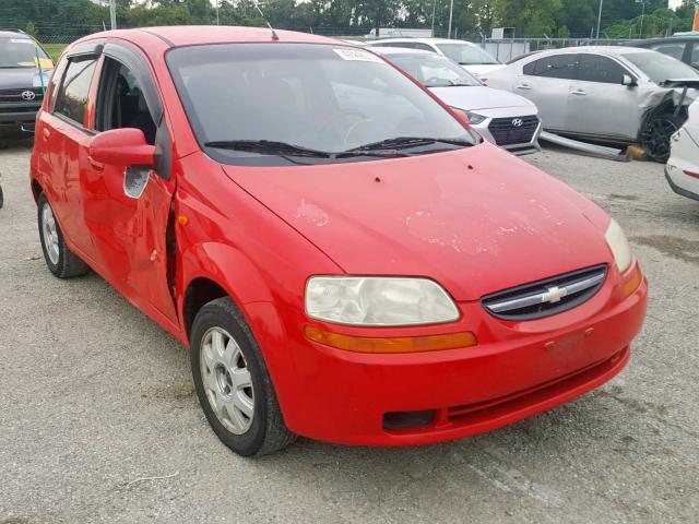 KL1TJ62684B244611 - 2004 CHEVROLET AVEO LS RED photo 1