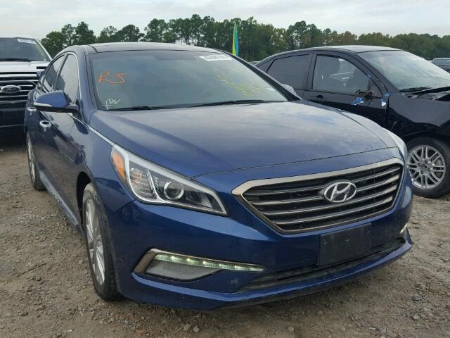 5NPE34AF7FH229858 - 2015 HYUNDAI SONATA SPO BLUE photo 1