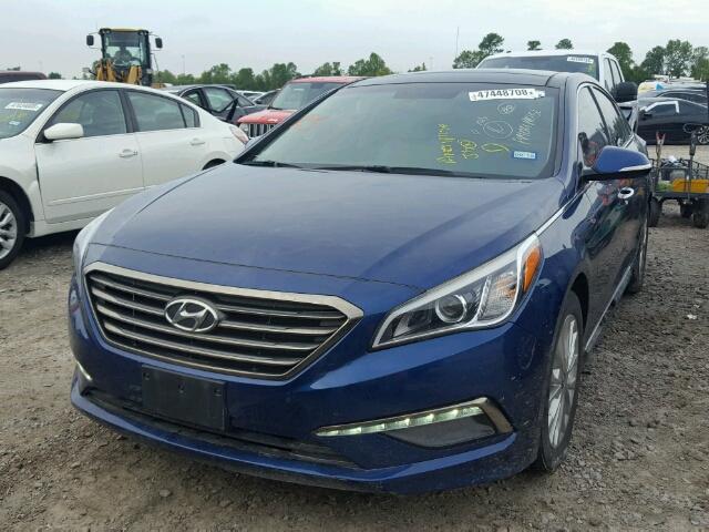 5NPE34AF7FH229858 - 2015 HYUNDAI SONATA SPO BLUE photo 2