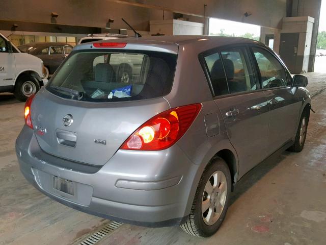 3N1BC1CPXCK280489 - 2012 NISSAN VERSA S GRAY photo 4