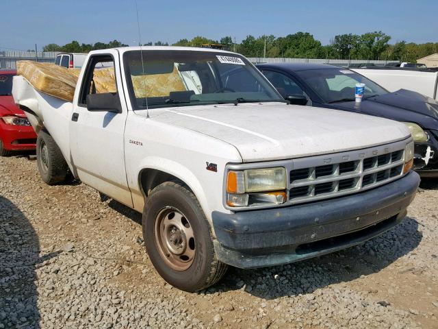 1B7GL26X8SS328411 - 1995 DODGE DAKOTA WHITE photo 1