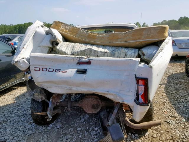 1B7GL26X8SS328411 - 1995 DODGE DAKOTA WHITE photo 6