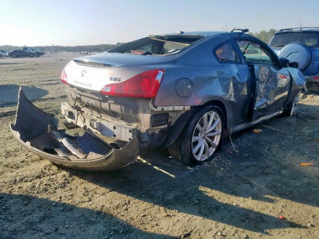 JNKCV64E28M106380 - 2008 INFINITI G37 BASE GRAY photo 4