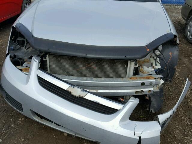 1G1AL15FX77265338 - 2007 CHEVROLET COBALT LT SILVER photo 9