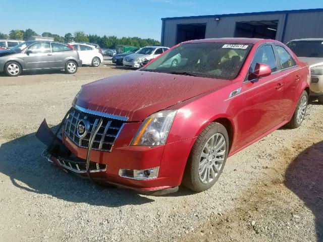 1G6DL5E31C0128179 - 2012 CADILLAC CTS PERFOR RED photo 2