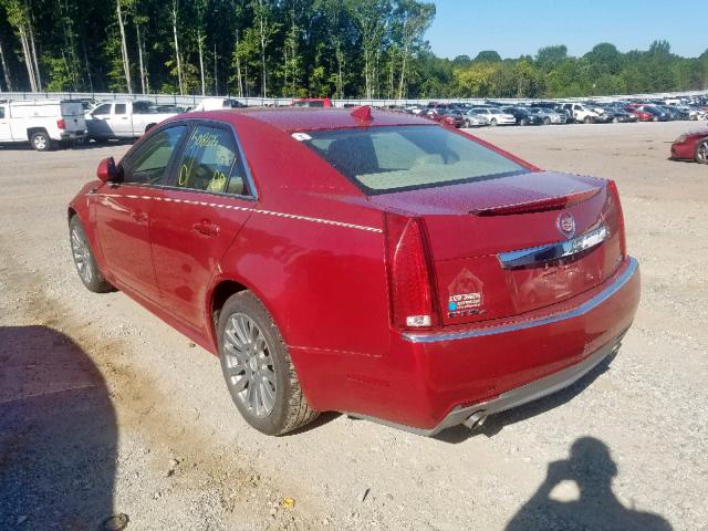 1G6DL5E31C0128179 - 2012 CADILLAC CTS PERFOR RED photo 3