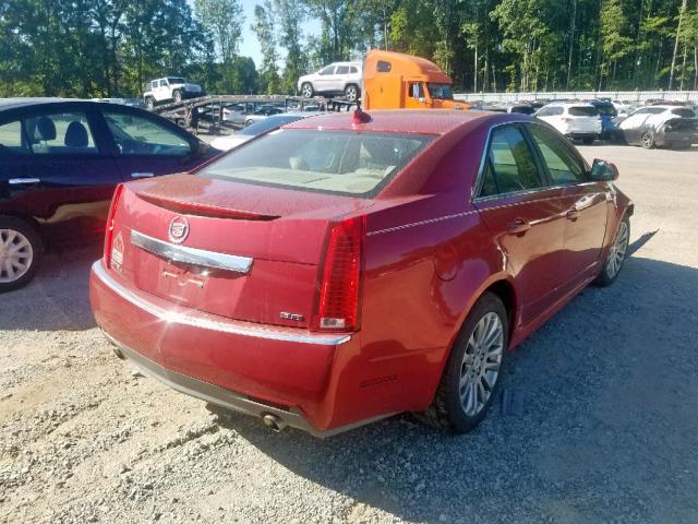 1G6DL5E31C0128179 - 2012 CADILLAC CTS PERFOR RED photo 4