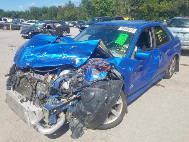 JF1GD74677G503624 - 2007 SUBARU IMPREZA WR BLUE photo 2